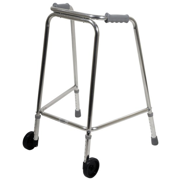 Aidapt lightweight aluminium walking frame with adjustable height (British brand)