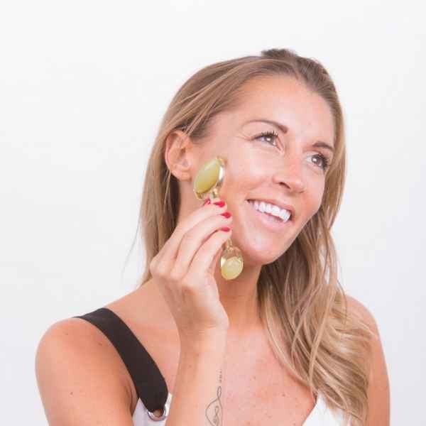 White Lotus premium jade roller, UK version