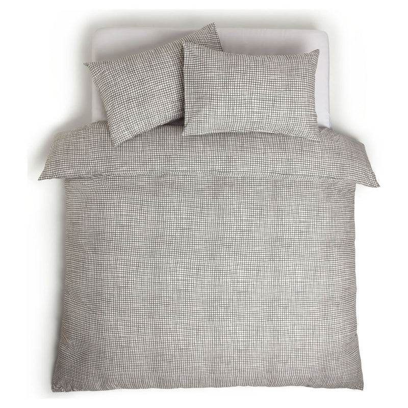Habitat Cotton Willow Black & White Bedding Set - Kingsize