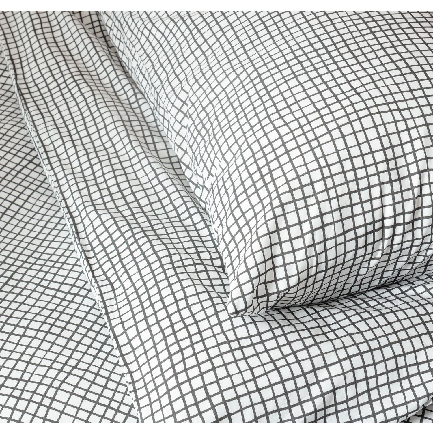 Habitat Cotton Willow Black & White Bedding Set - Kingsize