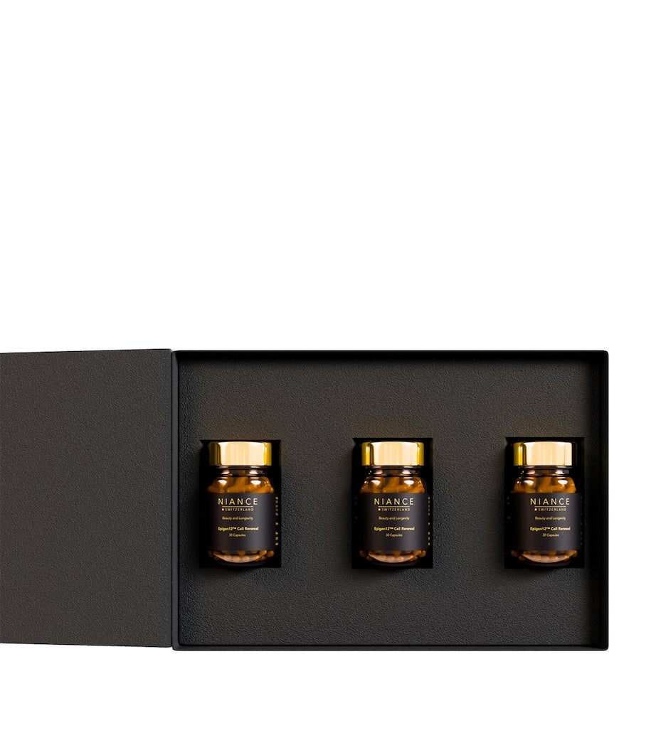 NIANCE SWITZERLAND epigenetic cell renewal supplement quarterly set with 3 x 100g bottles, imported from the UK