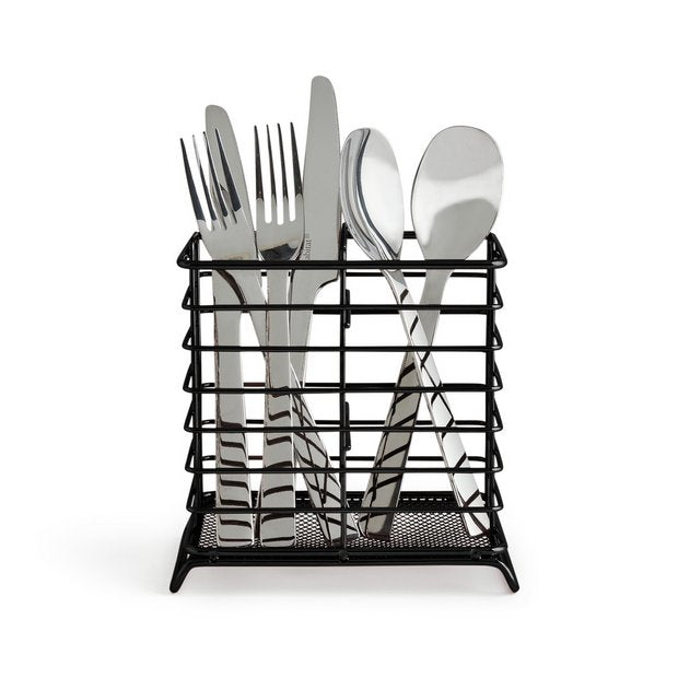 Habitat Nevin cutlery drainer black, UK version
