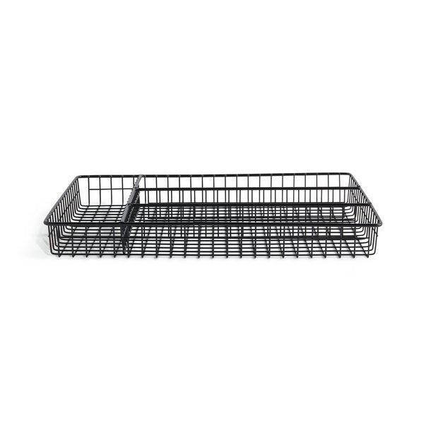 Habitat Nevin black cutlery tray H4.3x36x26cm - British product