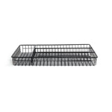 Habitat Nevin black cutlery tray H4.3x36x26cm - British product