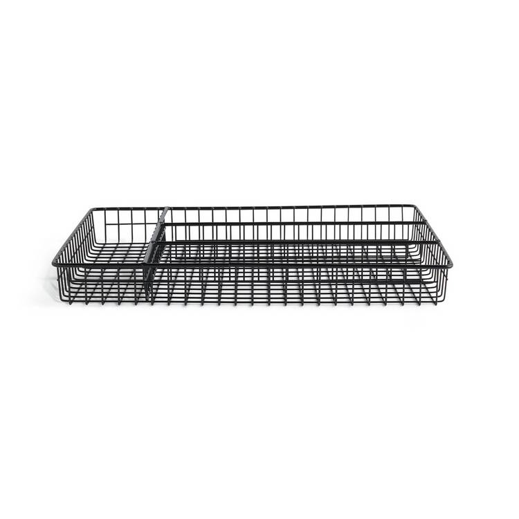 Habitat Nevin black cutlery tray H4.3x36x26cm - British product