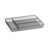 Habitat Nevin black cutlery tray H4.3x36x26cm - British product