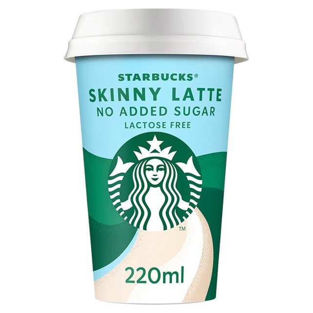 Starbucks Skinny Latte No Added Sugar Iced Coffee   220ml