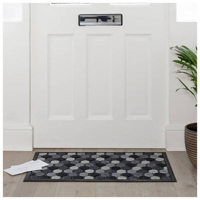 Argos Argos Home Scrape & Sorb Grey Short Pile Doormat 75x45cm- Buy online at McGrocer