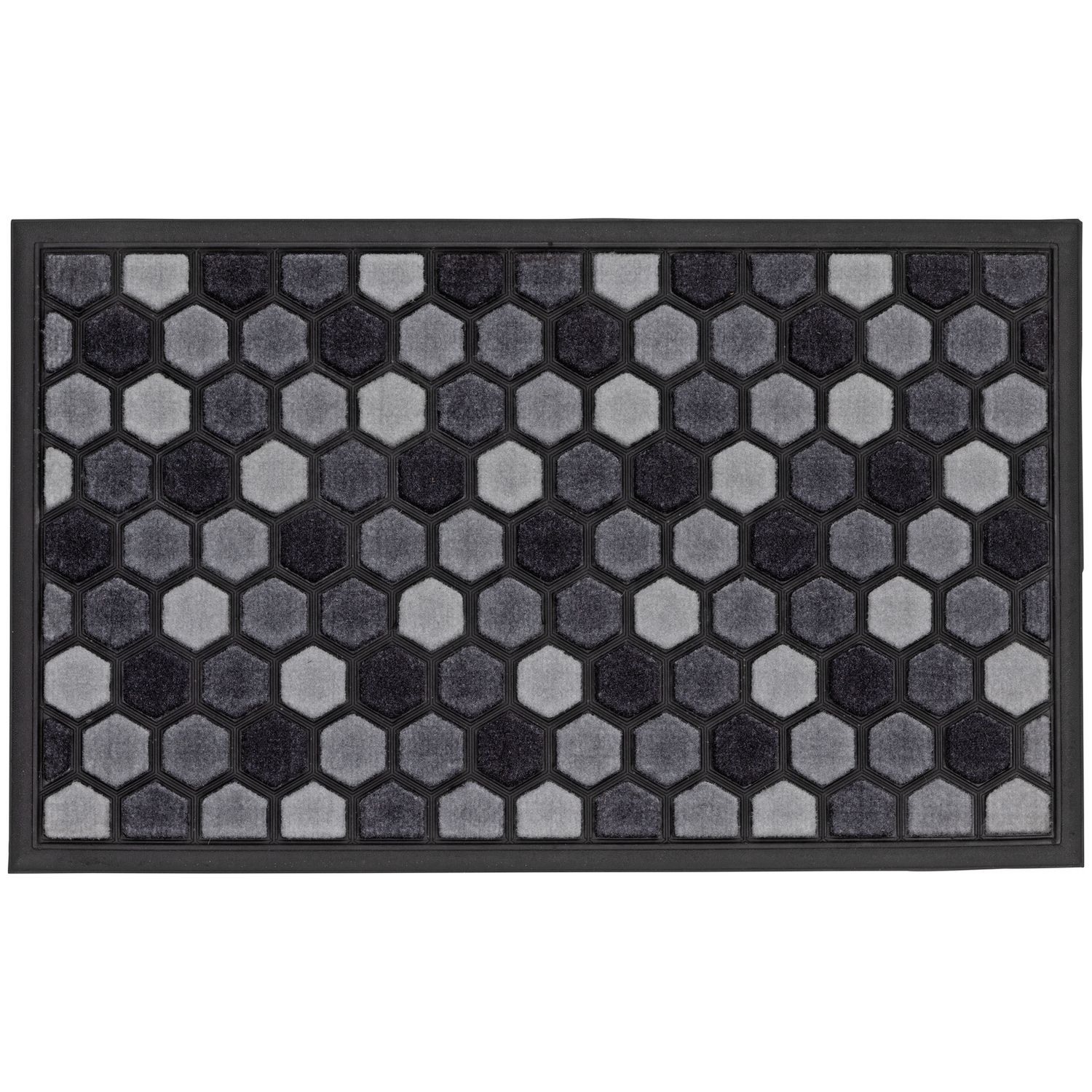 Argos Home grey short pile doormat 75x45cm, imported from the UK