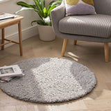 Habitat Cosy Round Dove Grey  Rug - 100cm