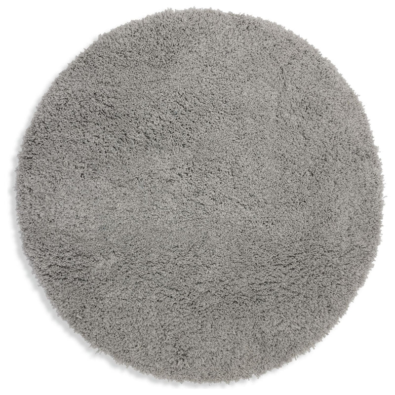Habitat Cosy Round Dove Grey  Rug - 100cm