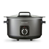 Morphy Richards 6.5L hinged lid slow cooker black - British product