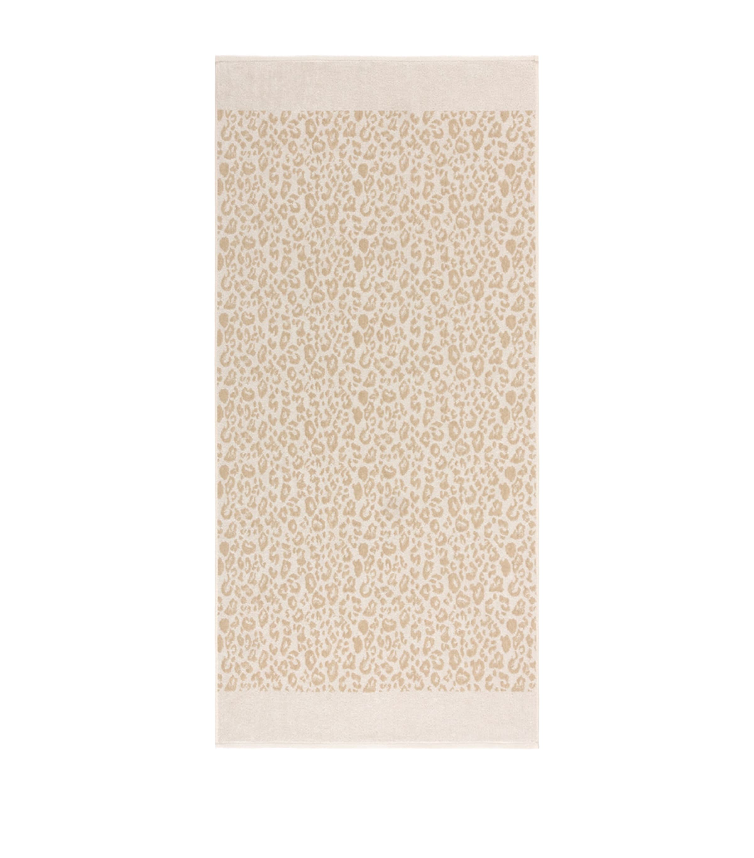 Yves Delorme Leopard Guest Towel 42cm x 70cm (British brand)
