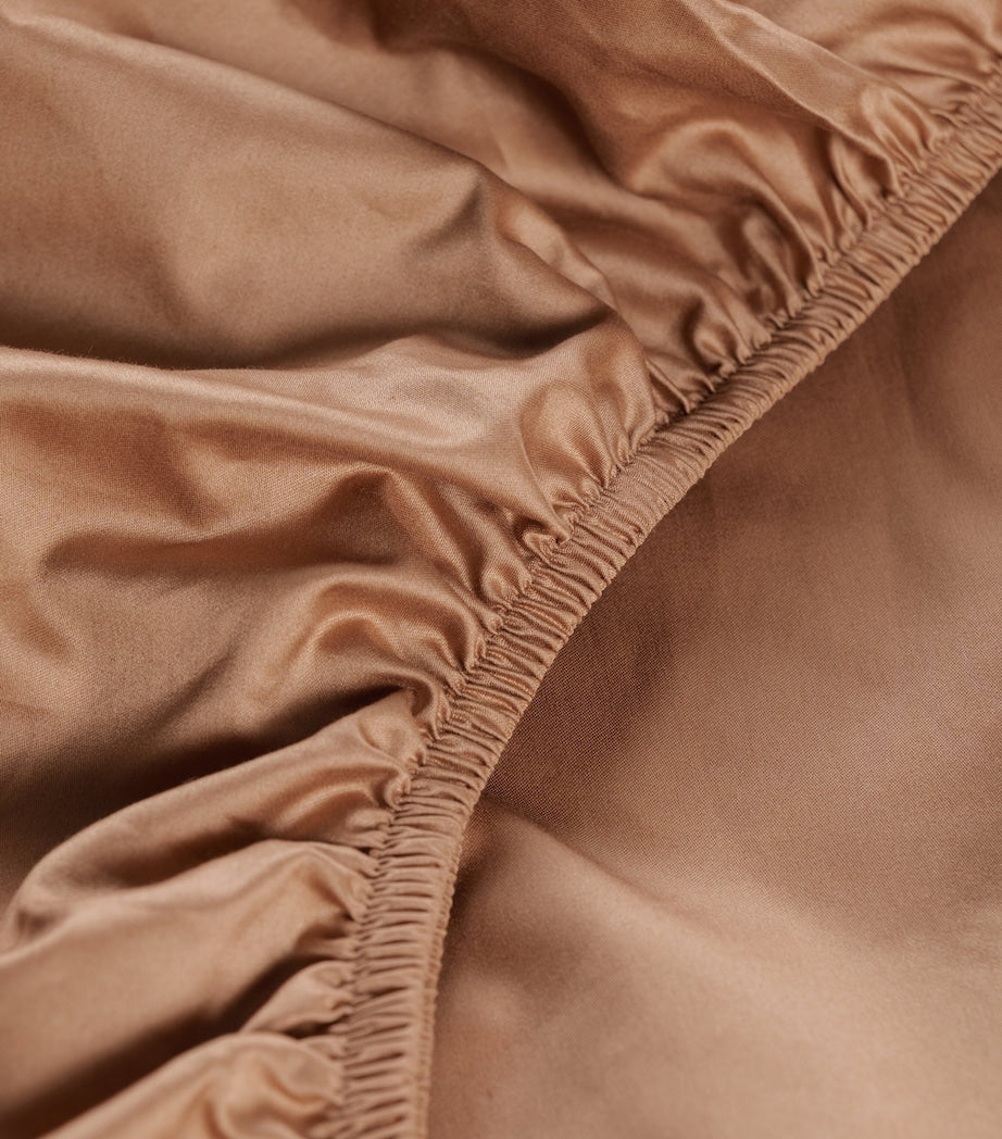 Hamam fitted sheet organic cotton sateen king 160x200cm (British brand)