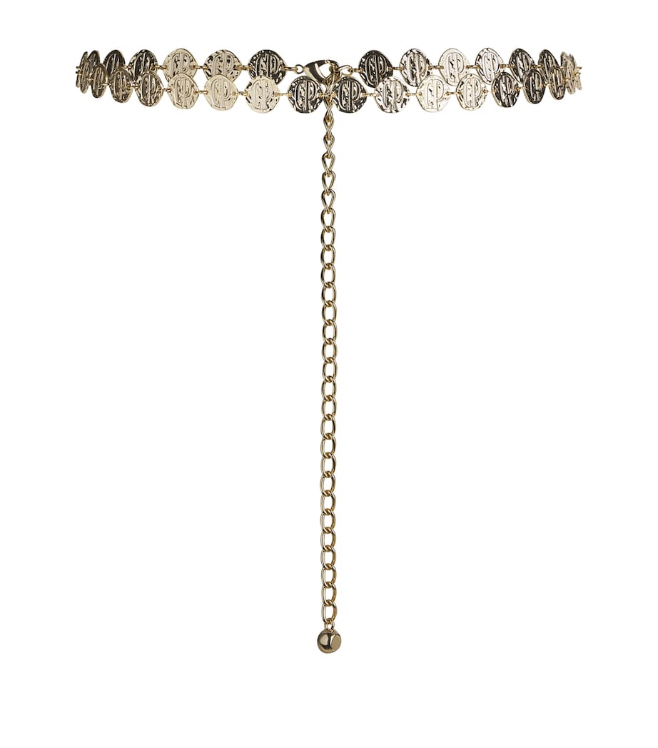 Claudie Pierlot Logo Embossed chain belt accessory (British brand)