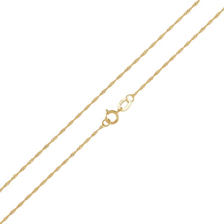 Revere 9ct gold twist curb necklace 18 inch, imported from the UK