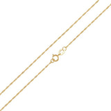 Revere 9ct gold twist curb necklace 18 inch, imported from the UK
