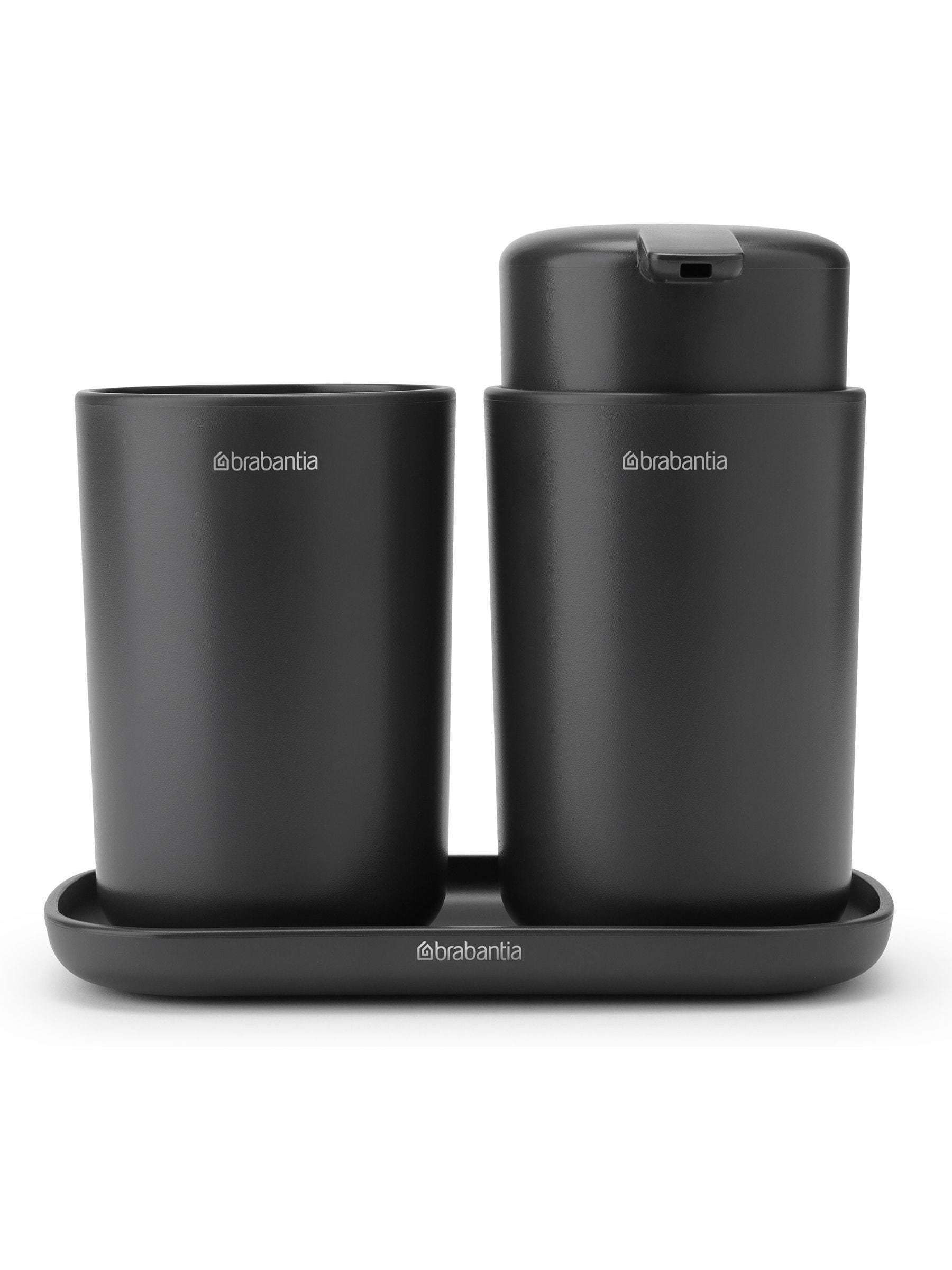 Brabantia white bathroom organiser set of 3 - British product