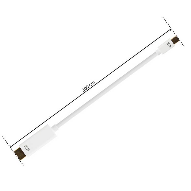 Mini DisplayPort to HDMI cable 3m - British product