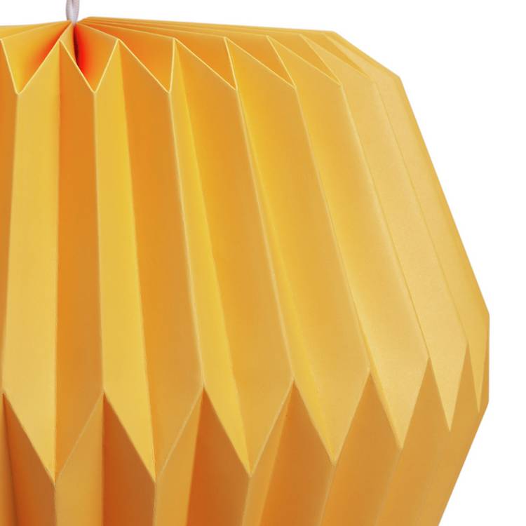 Habitat yellow paper lampshade 37cm, UK version