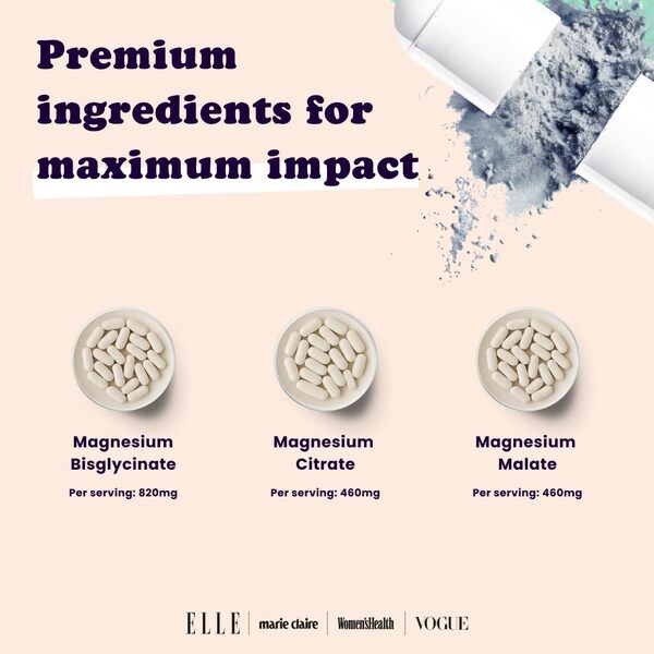 Extracted Triple Magnesium Complex supplement 60 capsules, UK version