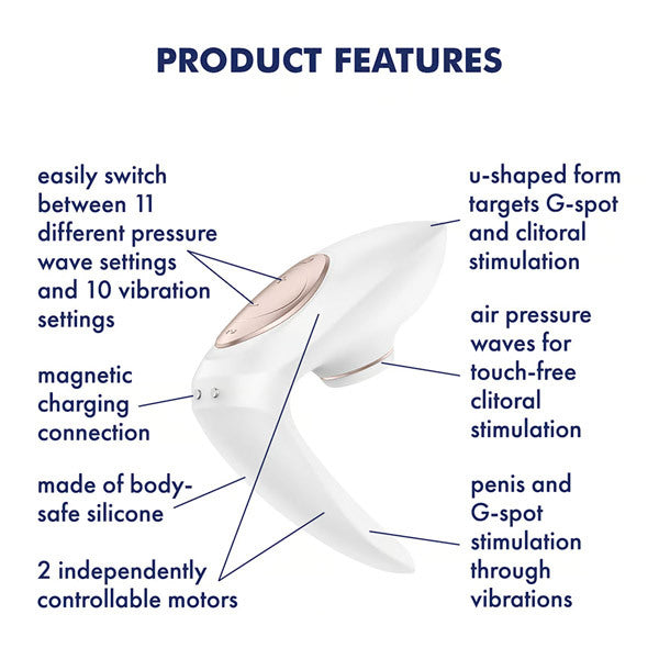 Satisfyer Pro 4 Couples vibrator and massager, UK version