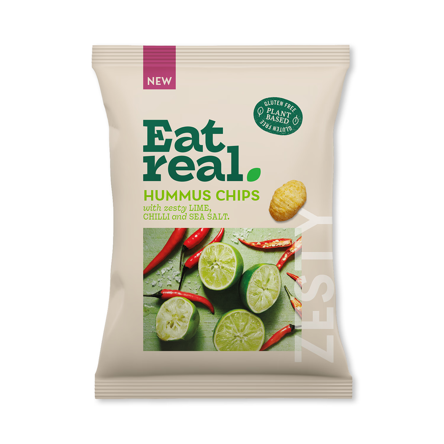 Eat Real hummus chips chilli lime sea salt 110g - British product