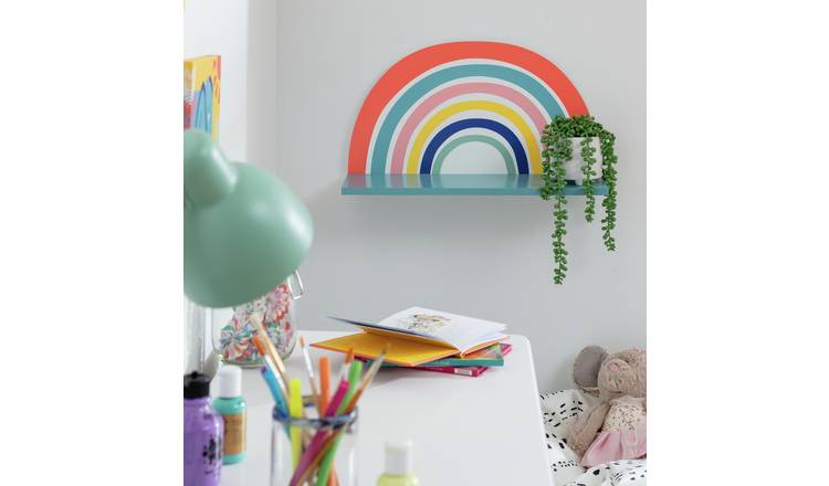 Habitat MDF Rainbow Wall Shelf - Multicoloured GOODS Argos