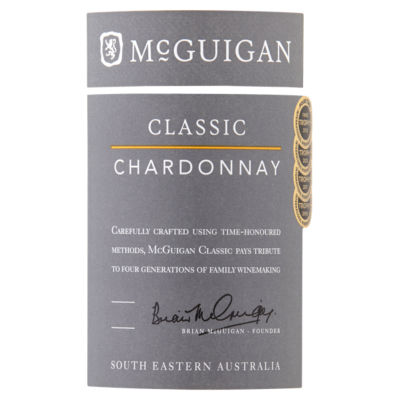 McGuigan Classic Chardonnay white wine 75cl, imported from the UK