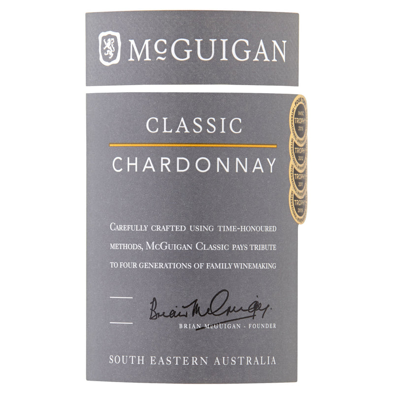 McGuigan Classic Chardonnay white wine 75cl, imported from the UK
