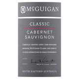 McGuigan Classic Cabernet Sauvignon red wine 75cl, imported from the UK