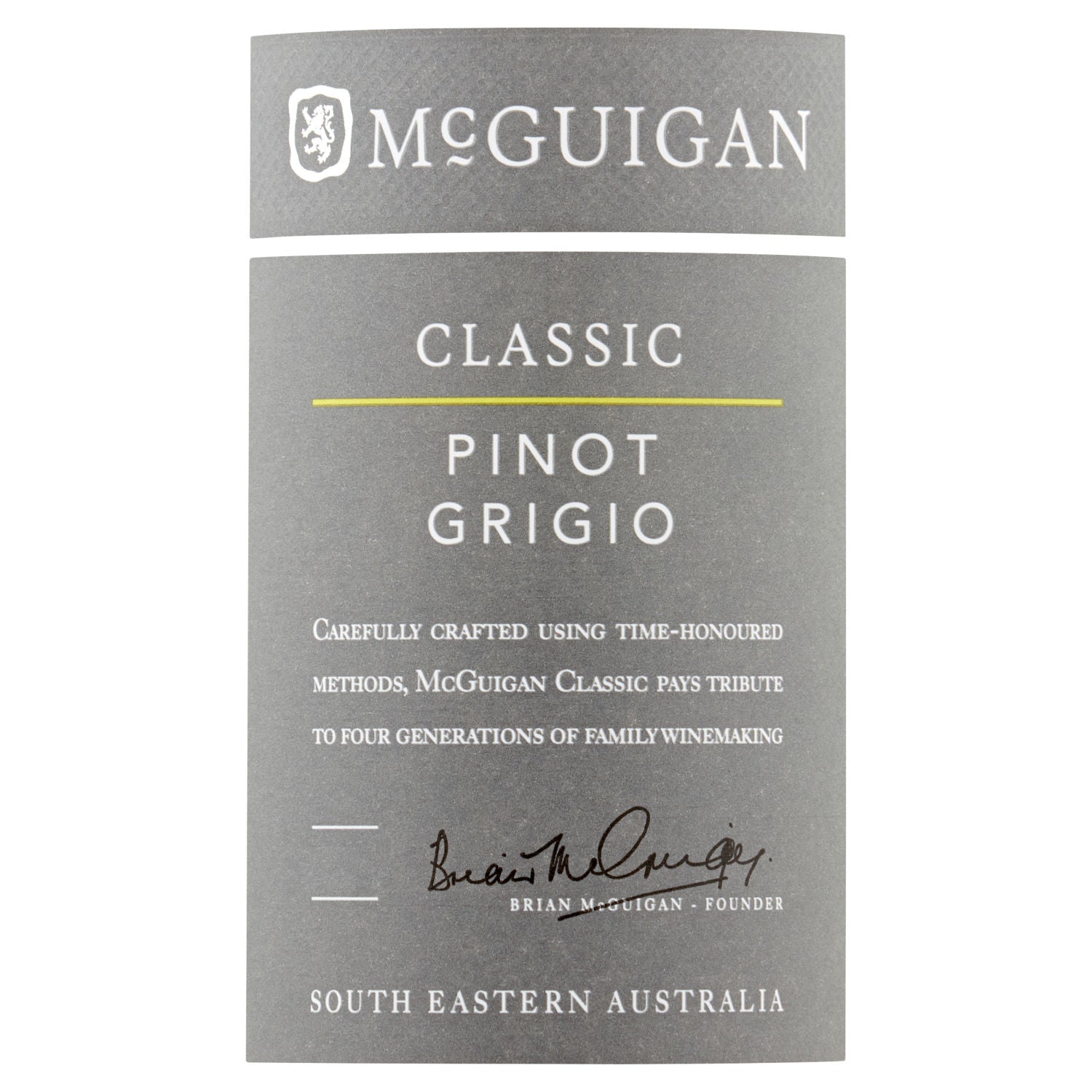 McGuigan Classic Pinot Grigio white wine 75cl, imported from the UK