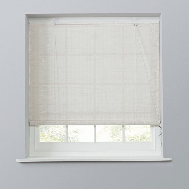 Habitat bamboo roller blind 90cm white, UK version