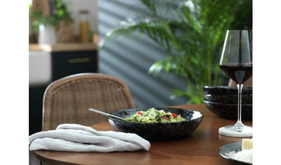 Argos Habitat Preto 4 Piece Stoneware Pasta Bowls - Black- Buy online at McGrocer