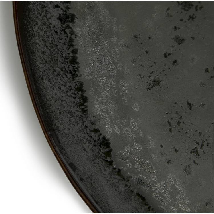 Habitat Preto black stoneware serving platter, imported from the UK