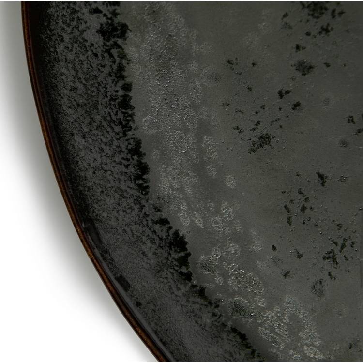 Habitat Preto black stoneware serving bowl - British product