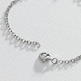 Moon & Back Mum charm bracelet with cubic zirconia (British brand)