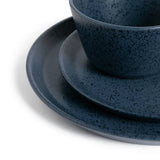 Habitat 12 piece blue stoneware dinner set - British product