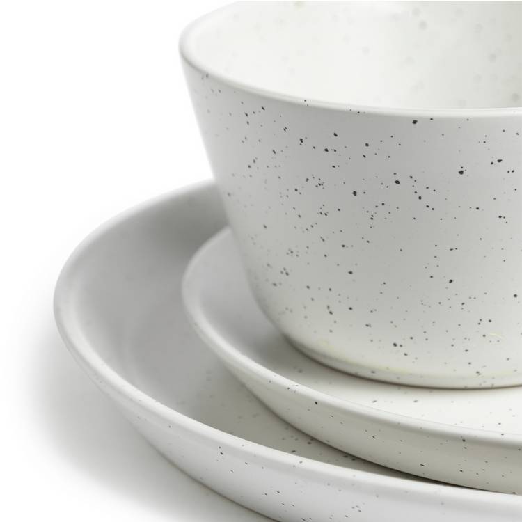 Habitat white stoneware dinner set 12-piece (British brand)