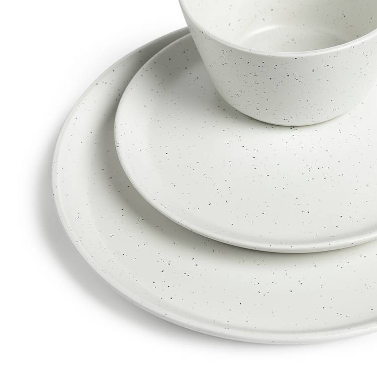 Habitat white stoneware dinner set 12-piece (British brand)