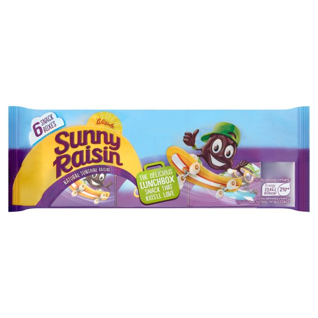 Sunny Raisins Kids Snack Pack   6 x 42.5g