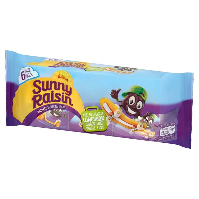 Sunny Raisins Kids Snack Pack   6 x 42.5g