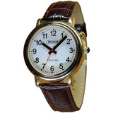 Ravencourt talking analogue watch brown croc strap - British brand