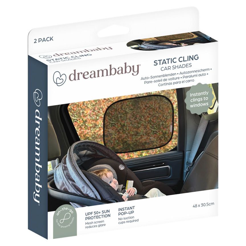 Dreambaby 2 Static Cling Car Shades GOODS ASDA   