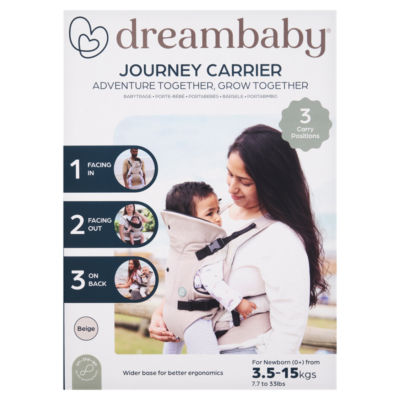 ASDA Dreambaby Beige Journey Carrier for Newborn (0+) 3.5-15 kgs- Buy online at McGrocer