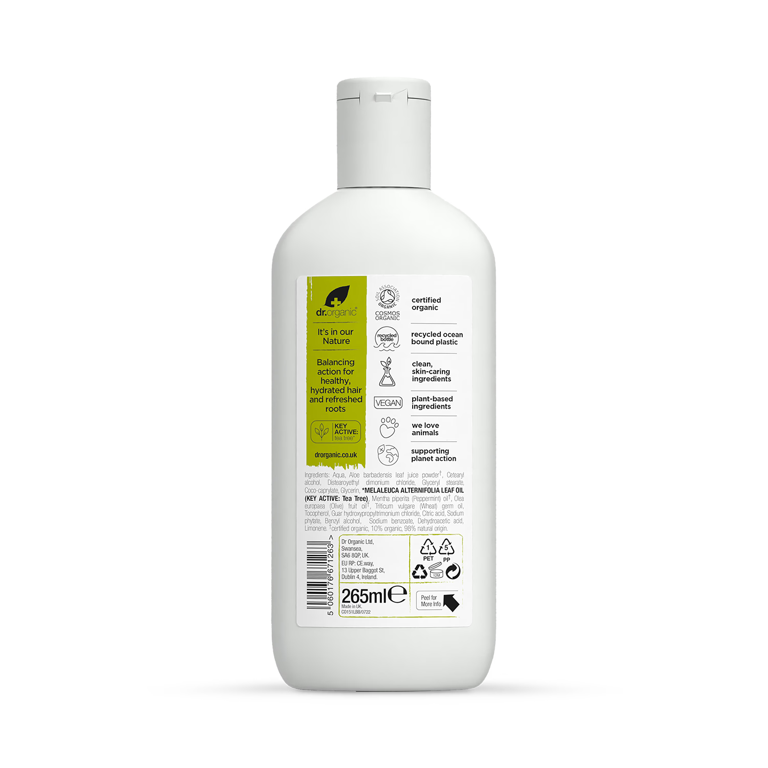 Dr Organic Tea Tree Conditioner 265ml (British brand)
