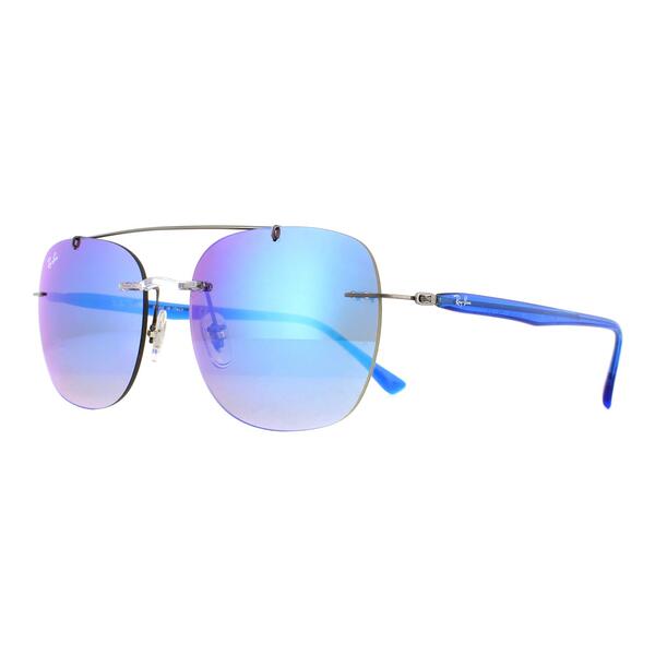 Ray-Ban 4280 blue mirrored men sunglasses (British brand)