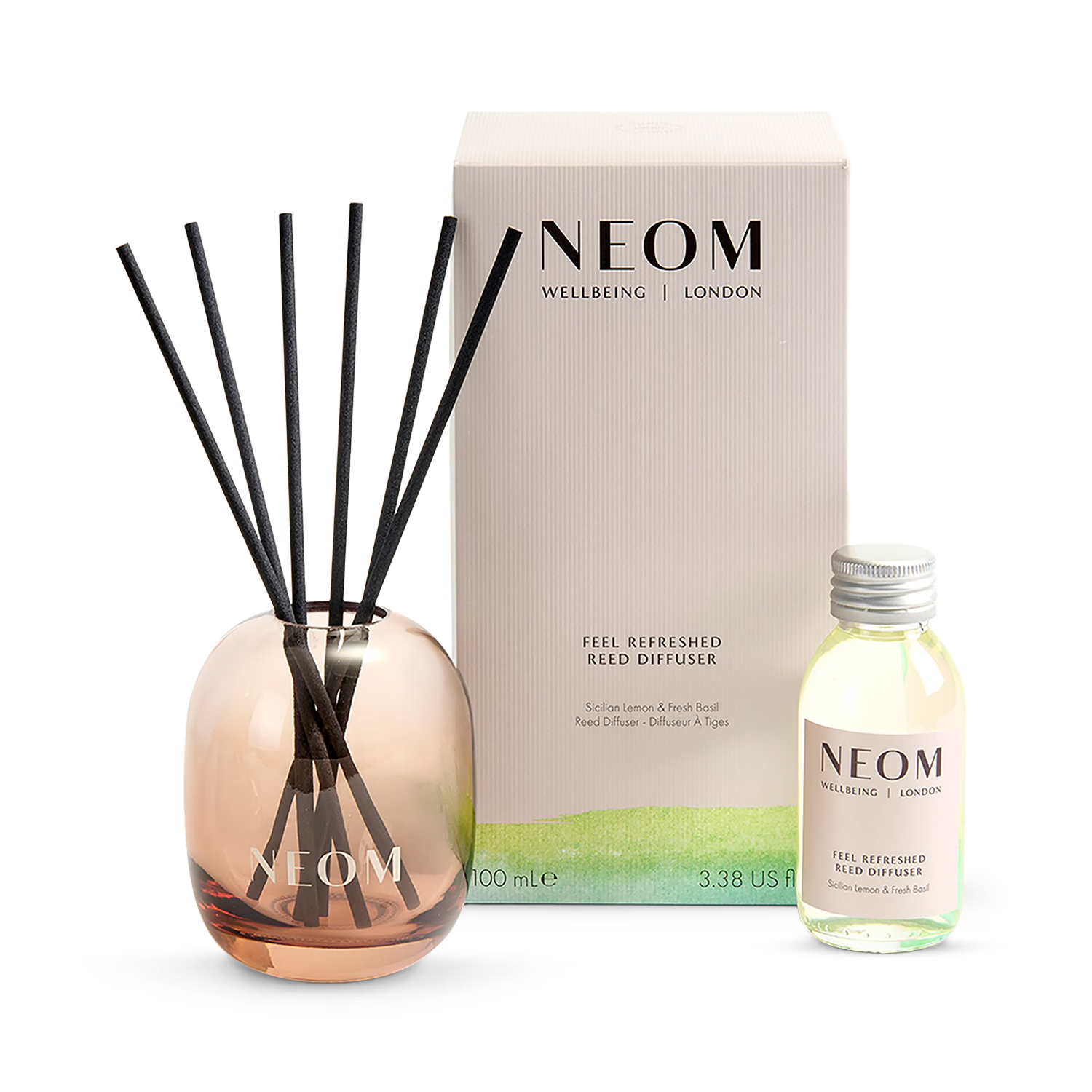 NEOM Feel Refreshed reed diffuser 100ml (British brand)