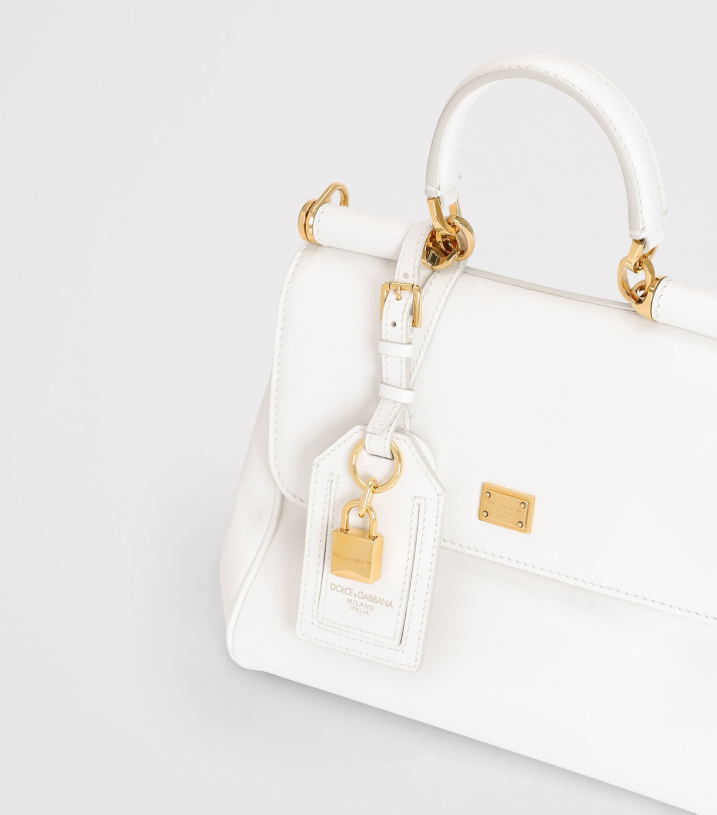 Dolce&Gabbana My Sicily top-handle bag in plongé calfskin, imported from the UK