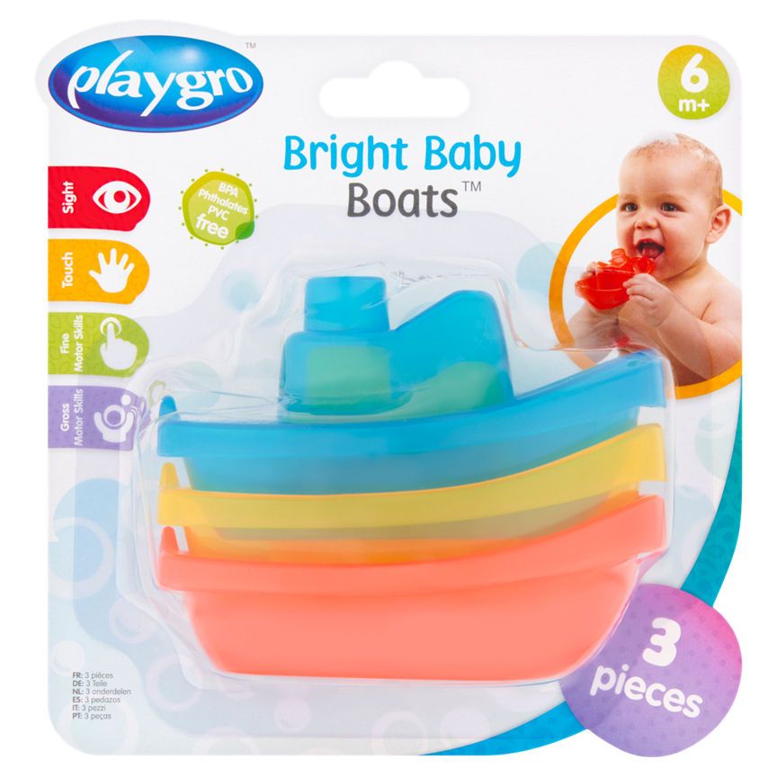 Playgro Bright Baby Boats 6m+ GOODS ASDA   